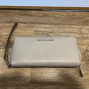 Gray Michael Kors wrist wallet